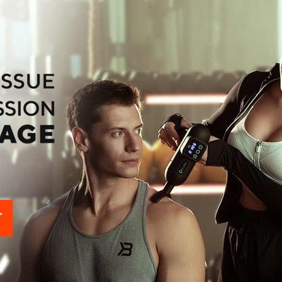 Cryotex Massage Gun – Back & Neck Deep Tissue Handheld Percussion Massager - Picture 4 of 14